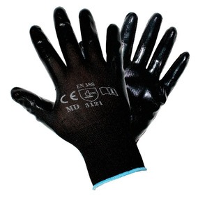 -Guantes anticorte Nylon de nitrilo sólido en palma