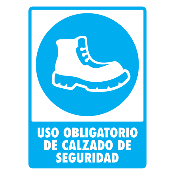 *Señalamiento Uso Obligatorio de Calzado de Seguridad Modelo 103 (estireno cal. 40)