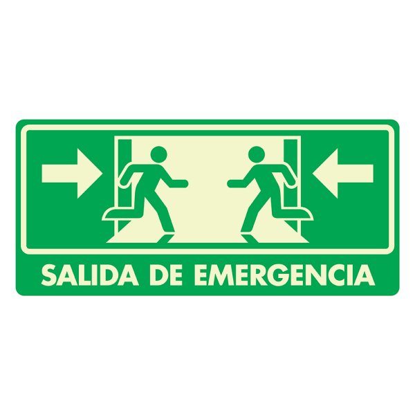 *Señalamiento salida de emergencia Modelo 026 (estireno cal. 40)