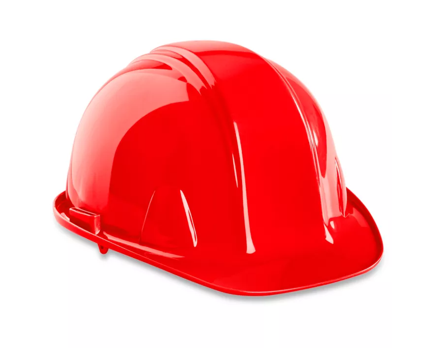 -Casco De Seguridad Rojo Derma Care