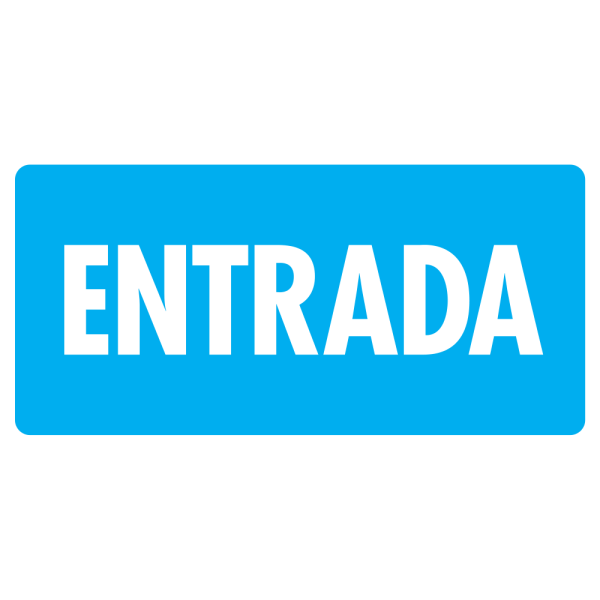 -Señal Entrada Modelo 228 de Estireno Normal 20×40 cm