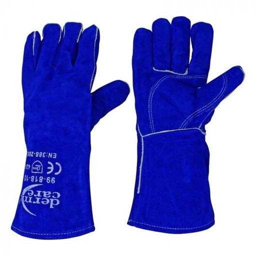 [99-818-10] -Guantes para soldar con espuma azul  Mca. Derma Care