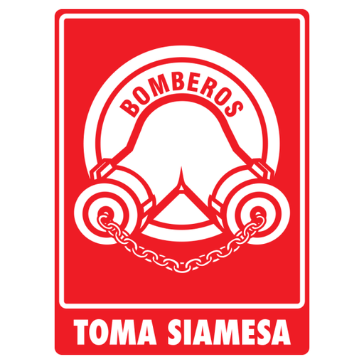 Señal Toma Siamesa Modelo 036 Estireno Normal 30×40 cm
