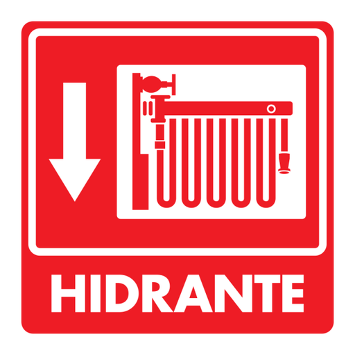 Señal Hidrante Modelo 041 de Estireno Normal 20×20 cm