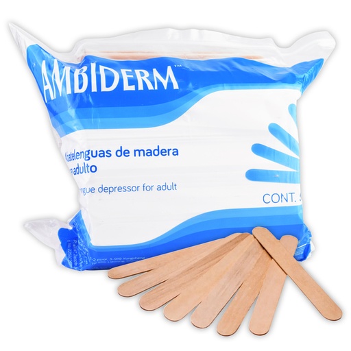 [SUMPRI95220] Abatelenguas De Madera "Ambiderm"