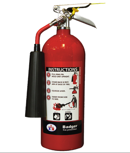 [E004A20] Extintor Portátil CO2 de 5 Lb BADGER